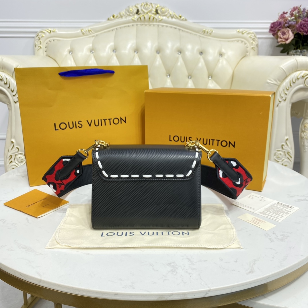 Louis Vuitton TWIST PM Handbag Epi Leather M58723 Black